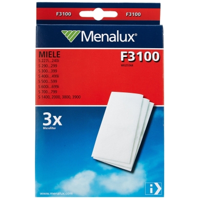 MENALUX alt Menalux Miele F3100 mikrofilter, 3-pack