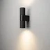 Temi Vägglampa upp/ned LED GU10 Svart med Klart glas