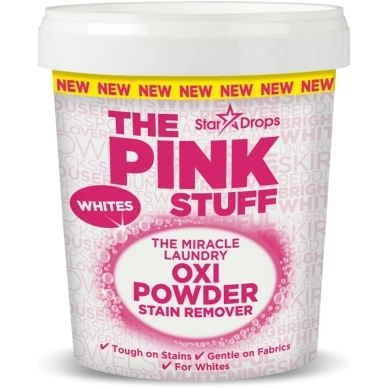 The Pink Stuff alt Miracle Laundry Oxi Powder Stain Remover White 1 kg