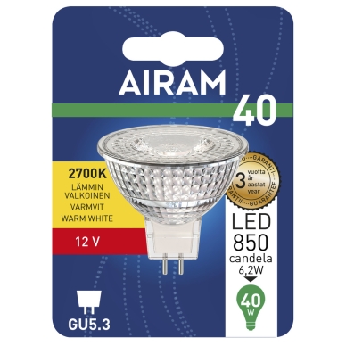 AIRAM alt 12V GU5.3 LED lampa 6W 2700K 430 lumen