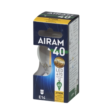 AIRAM alt Airam LED P45 4W/827 E14 FIL