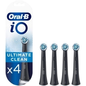 Oral-B Refiller iO Ultimate Clean 4-pack, svart