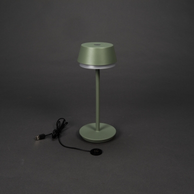 Konstsmide alt Lyon Bordslampa LED Grön USB RGB 3-stegs dimring