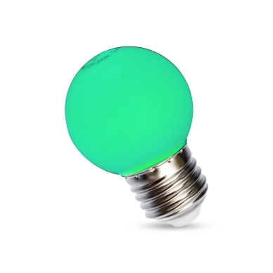 Spectrum LED alt Grön E27 LED Klotlampa 1W 230V