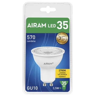 AIRAM alt LED-Spotlight GU10 2,4W 2700K 230 lumen